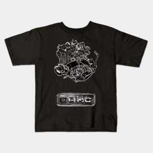 The Legendary 900 cc Z1 DOHC Motorcycle Motorbike Engine by MotorManiac Kids T-Shirt